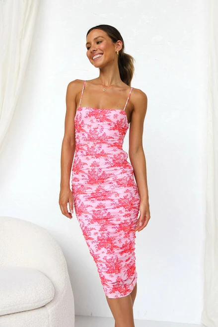 Cameron Dress PINK FLORAL - Image 5