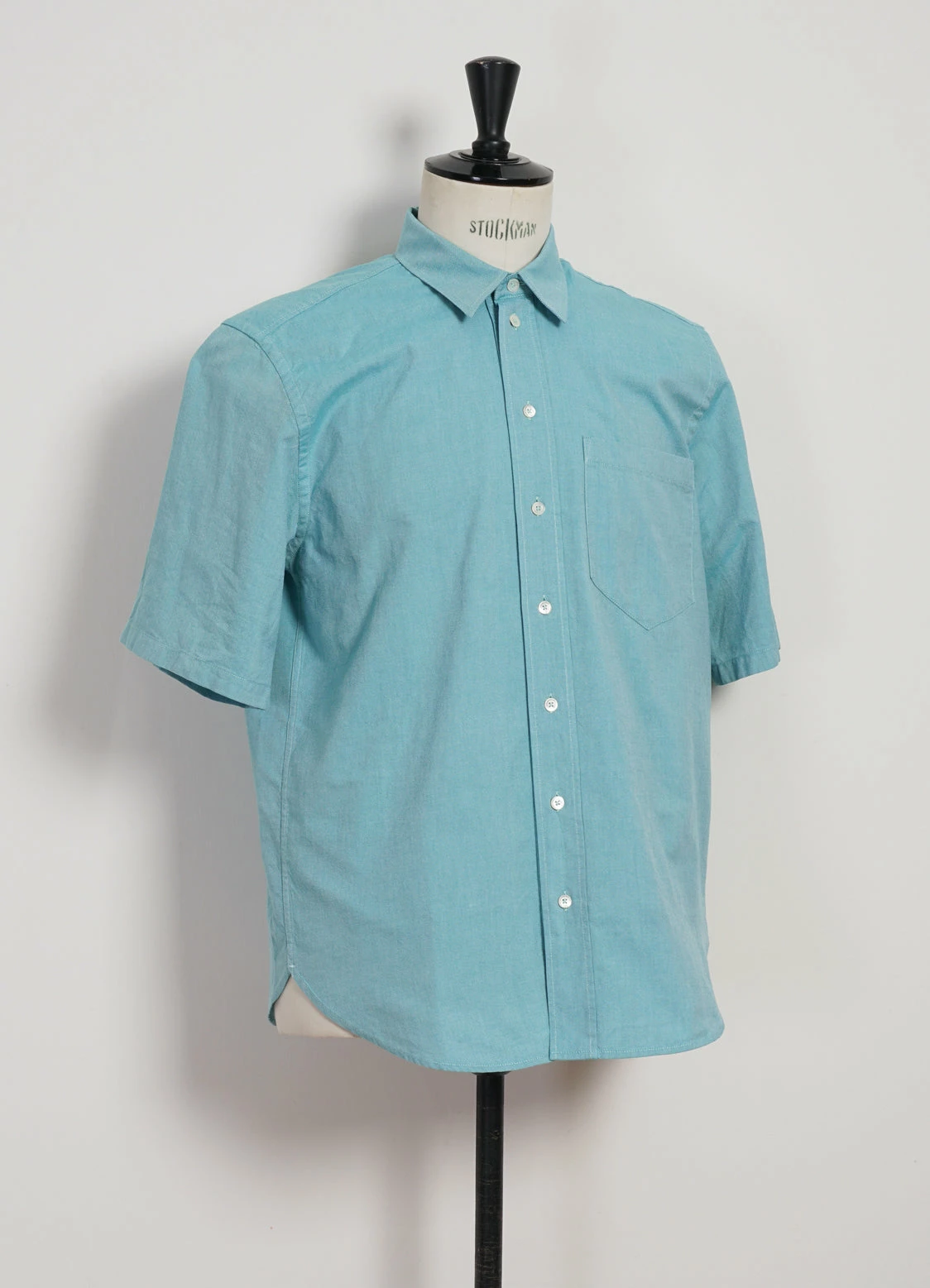 HANSEN GARMENTS REIDAR | Loose Fit Short Sleeve Shirt | Miami Green - Image 2
