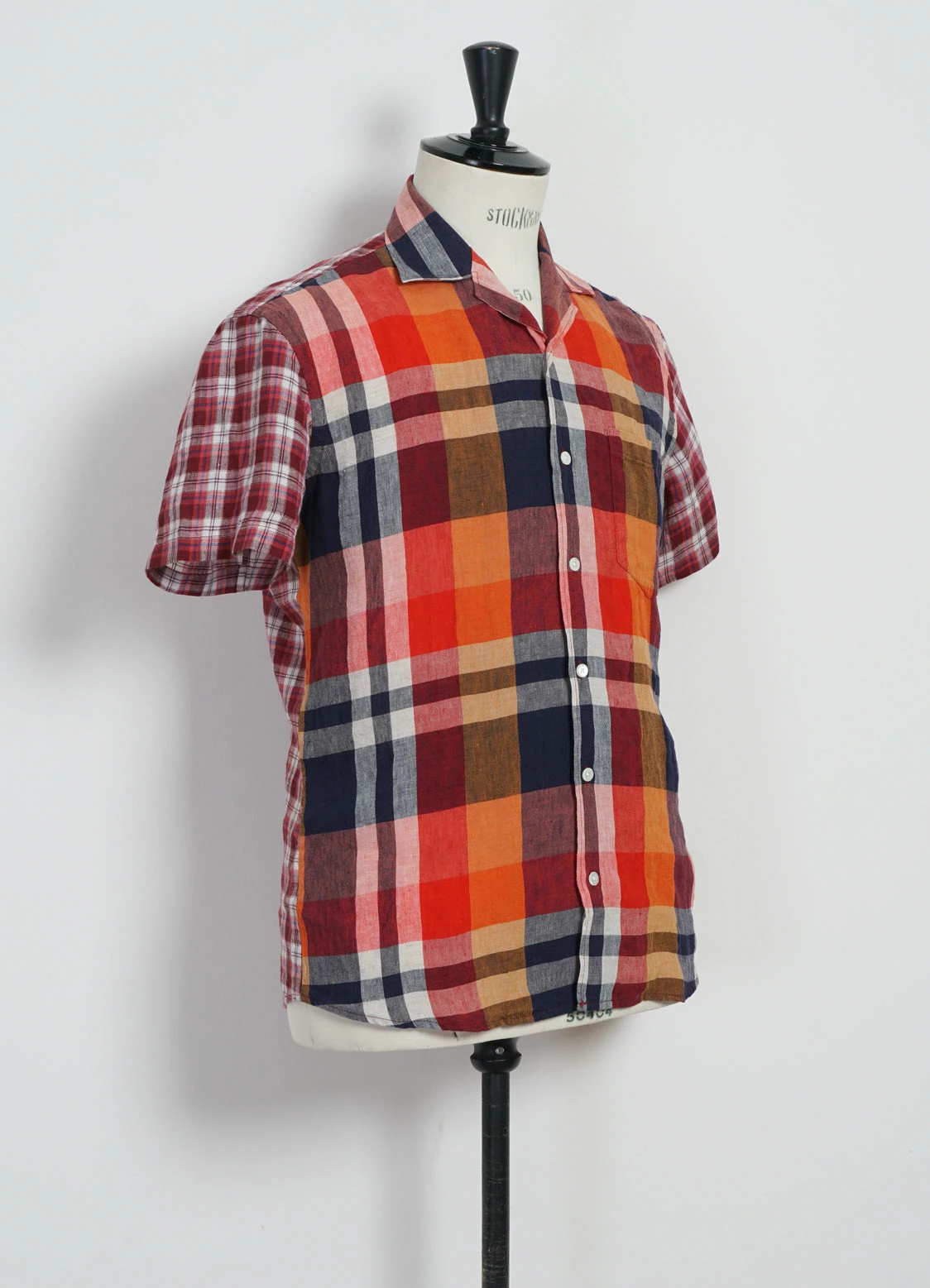 HANSEN GARMENTS JONNY | Short Sleeve Shirt | Red Checks - Image 4
