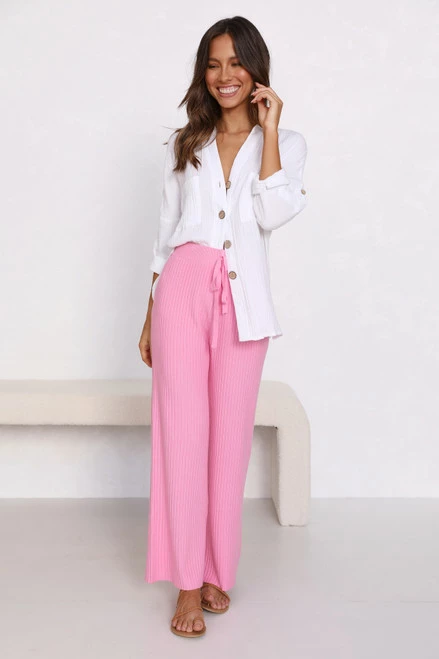 Levi Knit Pants PINK - Image 7