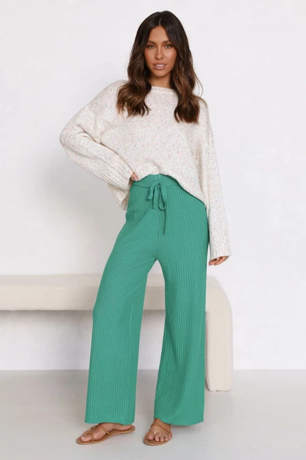 Levi Knit Pants TEAL - Image 3