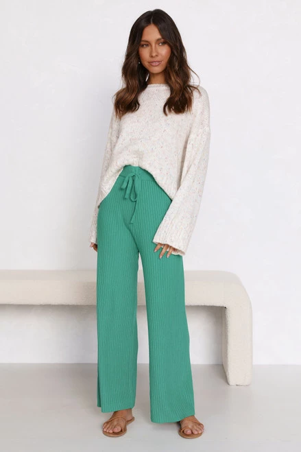 Levi Knit Pants TEAL - Image 4