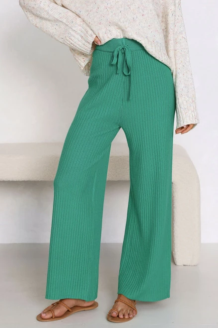 Levi Knit Pants TEAL - Image 5