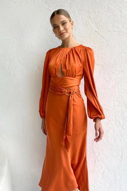 Tatiana Dress ORANGE - Image 6