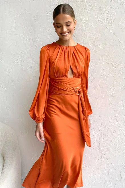 Tatiana Dress ORANGE - Image 2