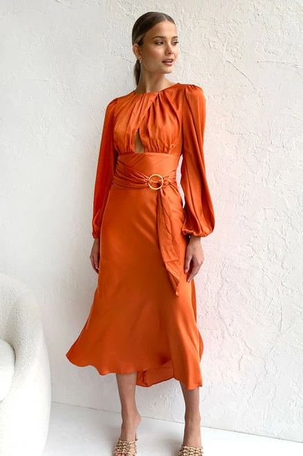 Tatiana Dress ORANGE - Image 3