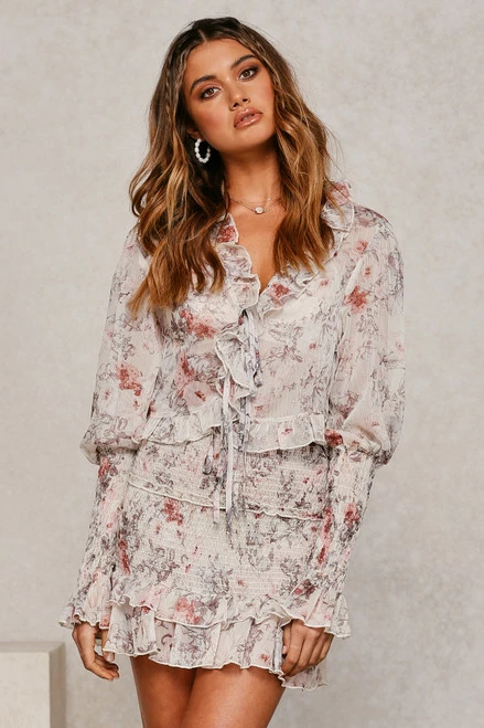 Dreamz Skirt CREAM FLORAL - Image 12