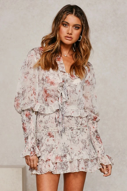 Dreamz Skirt CREAM FLORAL - Image 9