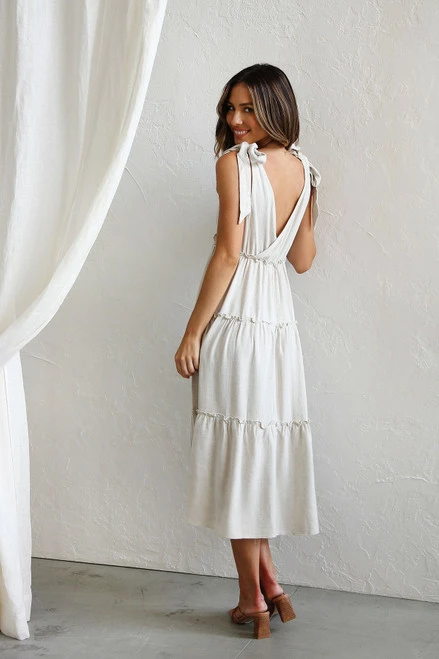 Fiona Dress SAND - Image 4