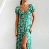 Anya Dress GREEN FLORAL