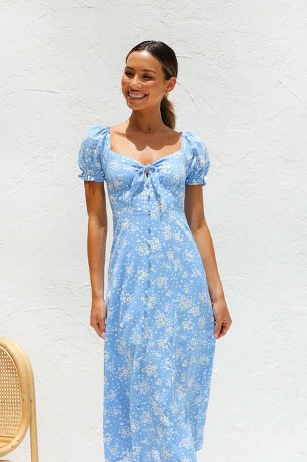 Kodie Dress BLUE FLORAL - Image 5
