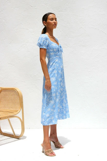 Kodie Dress BLUE FLORAL - Image 4