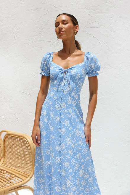 Kodie Dress BLUE FLORAL - Image 6