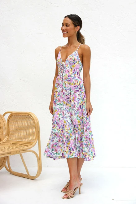 Ellie Dress PURPLE MULTI - Image 6