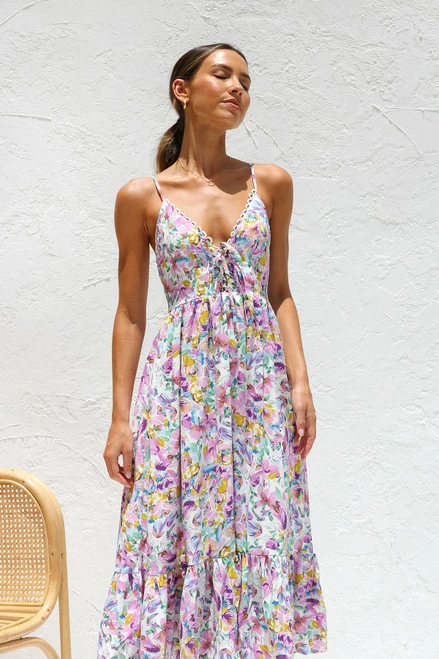 Ellie Dress PURPLE MULTI - Image 4