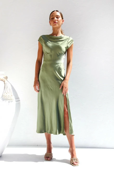 Elena Dress OLIVE
