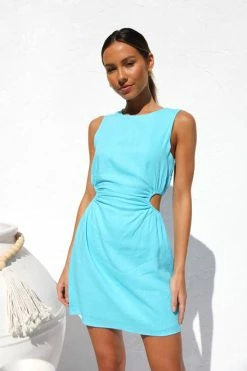 Daria Dress AQUA BLUE