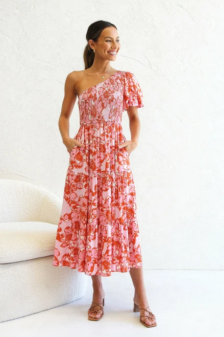 Saraya Dress PINK FLORAL - Image 5