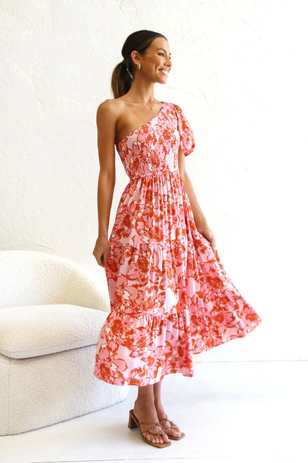 Saraya Dress PINK FLORAL - Image 6