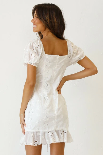Hope Mini Dress WHITE - Image 11