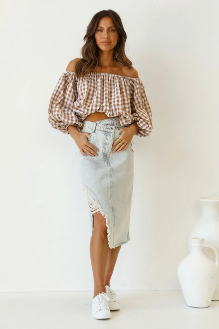 Pia Denim Skirt VINTAGE WASH - Image 3