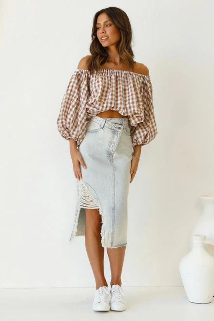 Pia Denim Skirt VINTAGE WASH - Image 7
