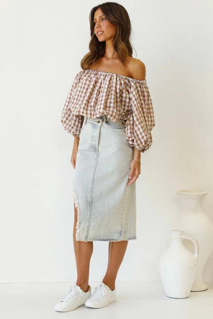 Pia Denim Skirt VINTAGE WASH - Image 5