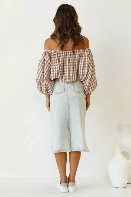 Pia Denim Skirt VINTAGE WASH - Image 9