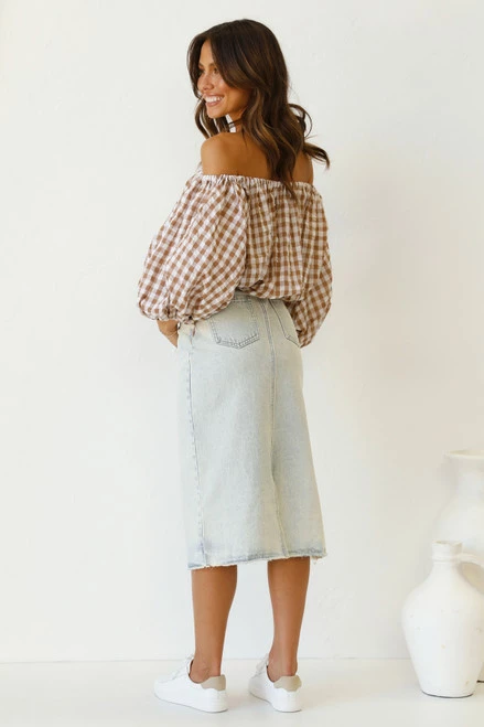 Pia Denim Skirt VINTAGE WASH - Image 2