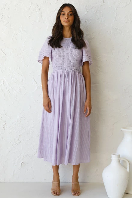 Macy Midi Dress LILAC - Image 8
