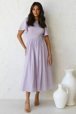 Macy Midi Dress LILAC
