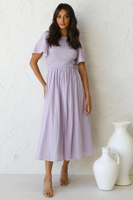 Macy Midi Dress LILAC