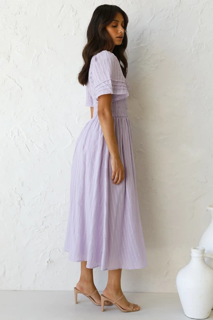 Macy Midi Dress LILAC - Image 4