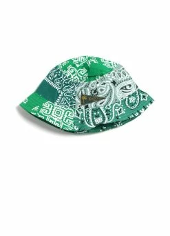 KAPITAL BANDANA PATCHWORK | BUCKET HAT | Green