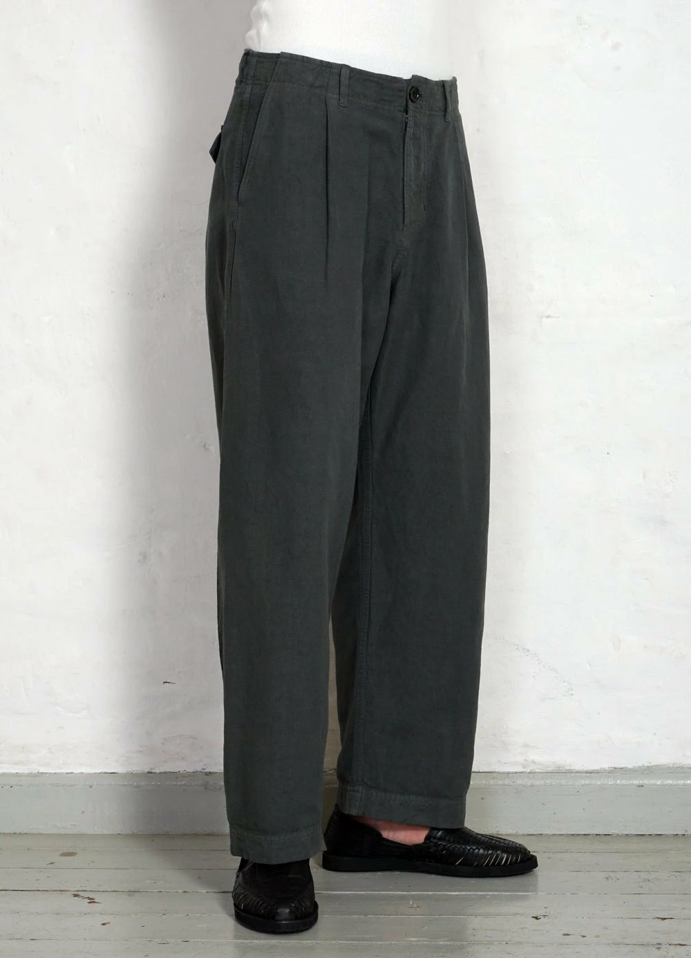 HANSEN GARMENTS BOBBY | Super Wide Pleated Trousers | Oxidized - Image 3