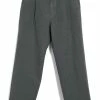 HANSEN GARMENTS BOBBY | Super Wide Pleated Trousers | Oxidized