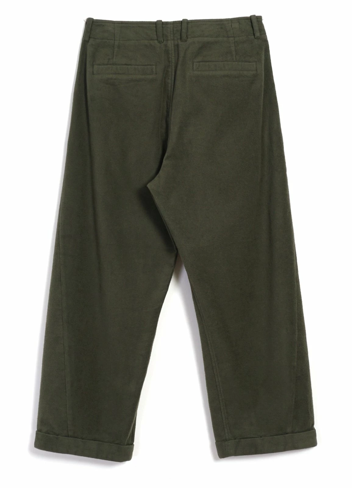 HANSEN GARMENTS BOBBY | Super Wide Pleated Trousers | Dark Green - Image 4