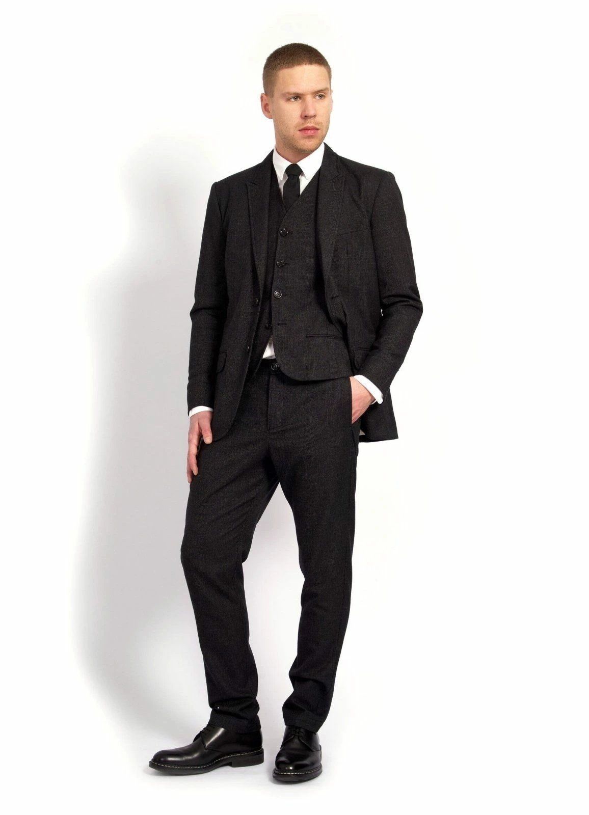 HANSEN GARMENTS IVAN | Slim Fit Trousers | Slate - Image 3