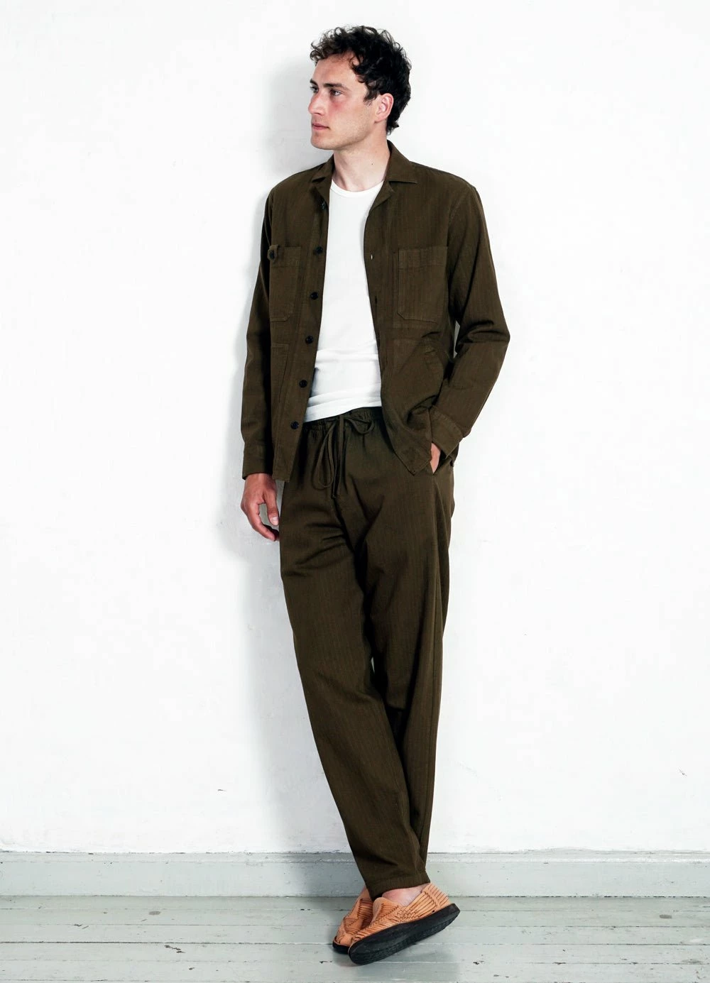 HANSEN GARMENTS JACK | Casual Drawstring Pants | Plant - Image 2
