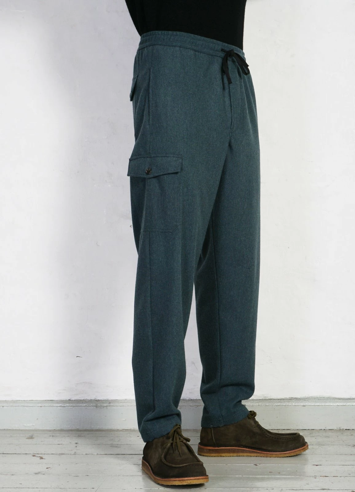 HANSEN GARMENTS JIMMY | Casual Cargo Drawstring Pants | Moss Green - Image 2