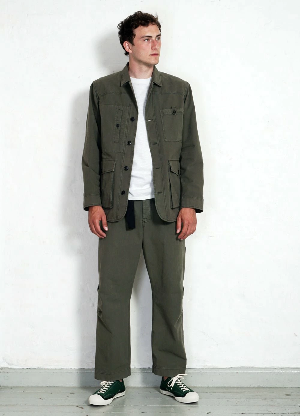 HANSEN GARMENTS KARLO | Wide Cut Utility Trousers | Green - Image 2