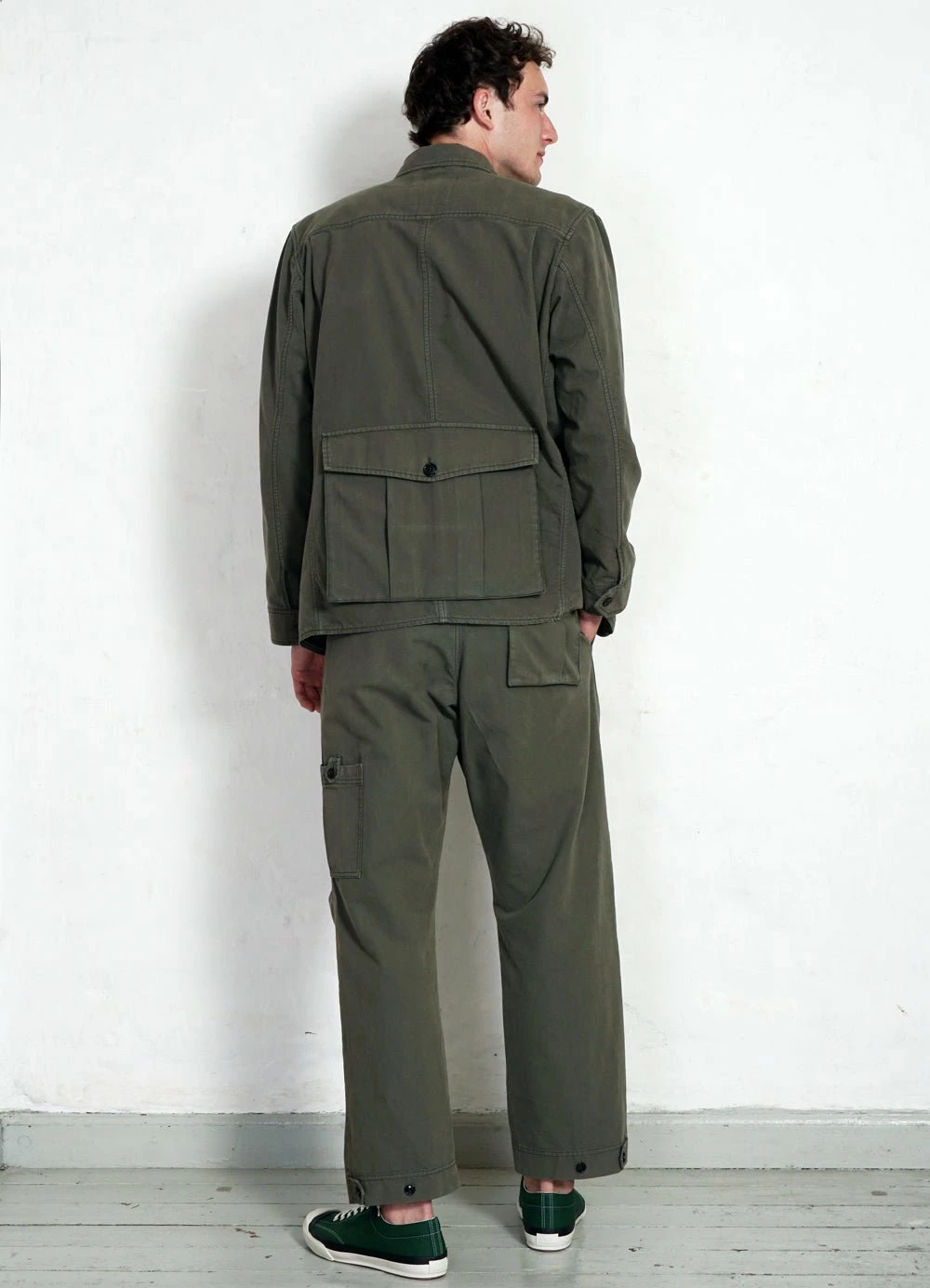 HANSEN GARMENTS KARLO | Wide Cut Utility Trousers | Green - Image 8