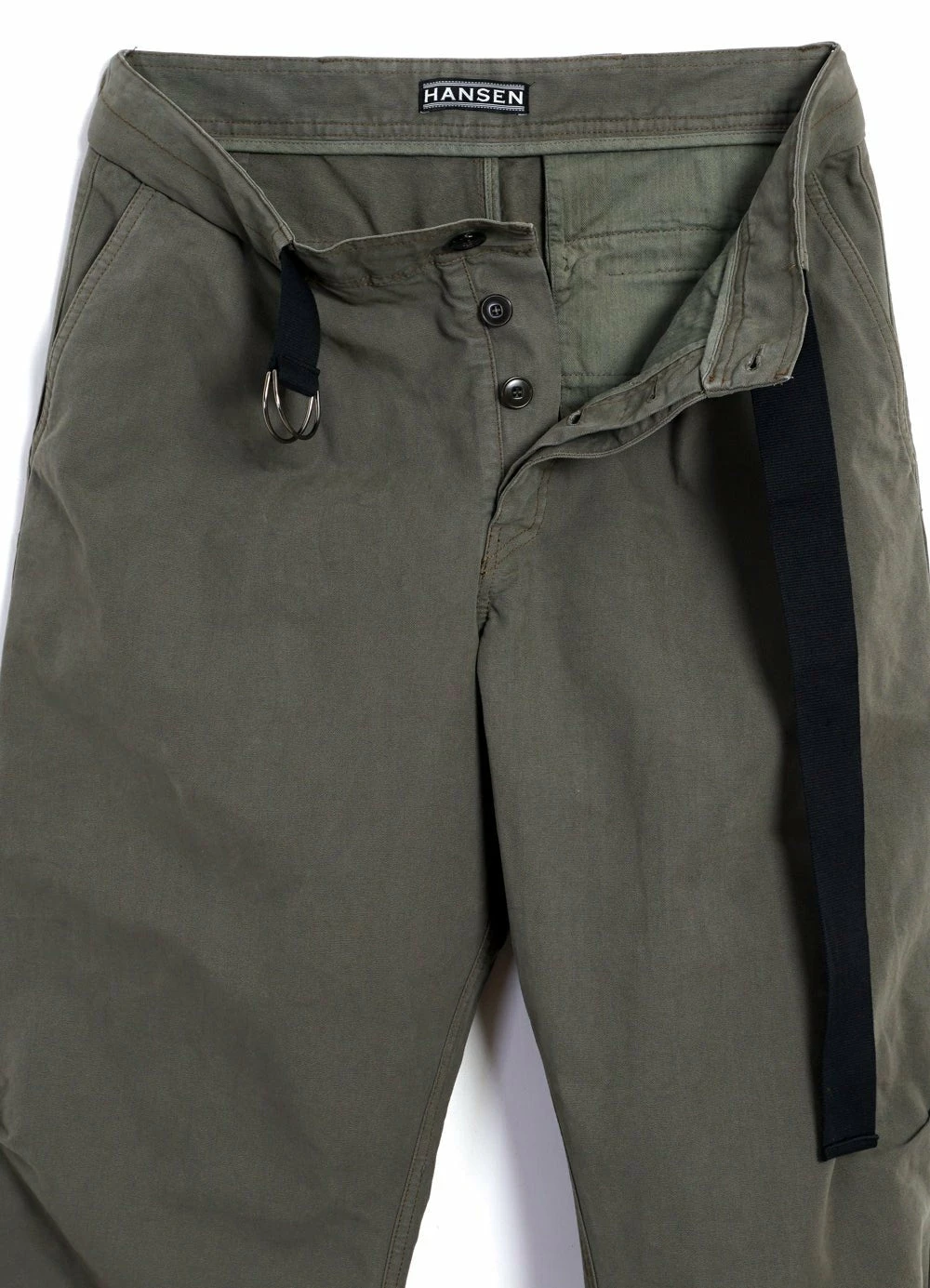HANSEN GARMENTS KARLO | Wide Cut Utility Trousers | Green - Image 6