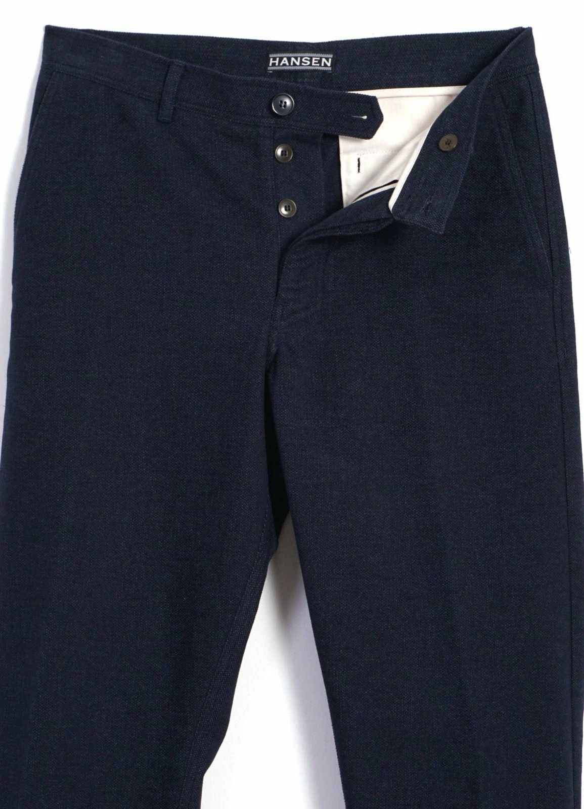 HANSEN GARMENTS KEN | Wide Cut Trousers | Broken Blue - Image 5