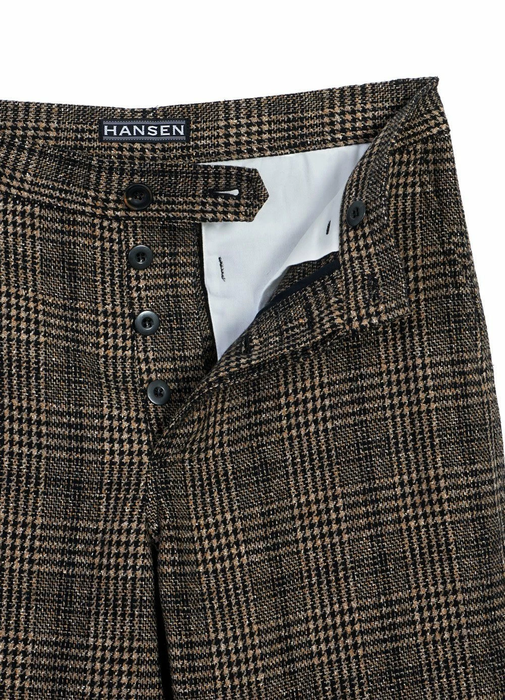 HANSEN GARMENTS KEN | Wide Cut Trousers | Checkered - Image 3