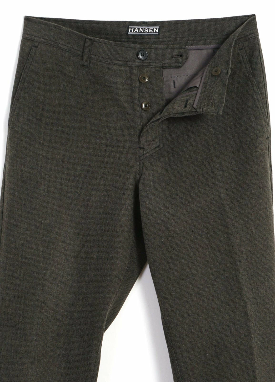 HANSEN GARMENTS KEN | Wide Cut Trousers | Greenish - Image 5