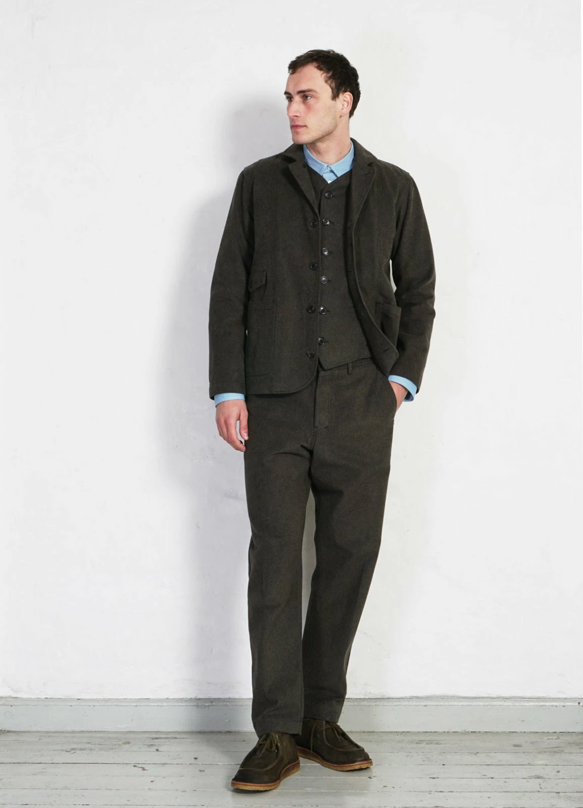HANSEN GARMENTS KEN | Wide Cut Trousers | Greenish - Image 7