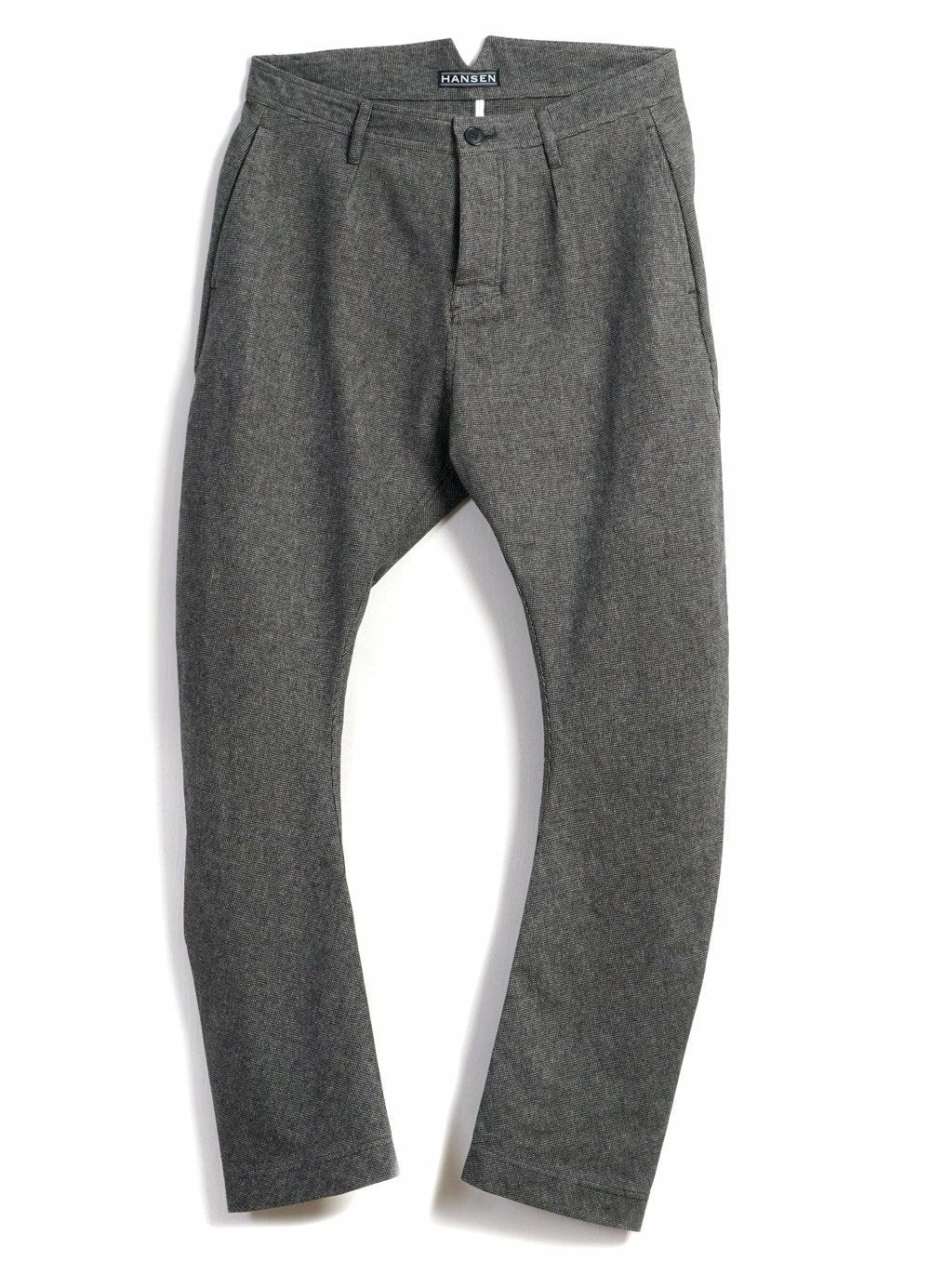 HANSEN GARMENTS OTTO | Curved Leg Trousers | Gravel
