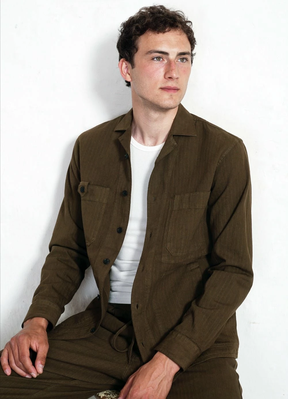 HANSEN GARMENTS SAM | Casual Over Shirt | Plant - Image 2