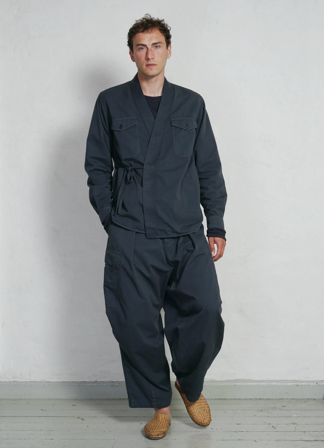 HANSEN GARMENTS BENNY | Super Wide Ballon Trousers | Blue Grey - Image 2